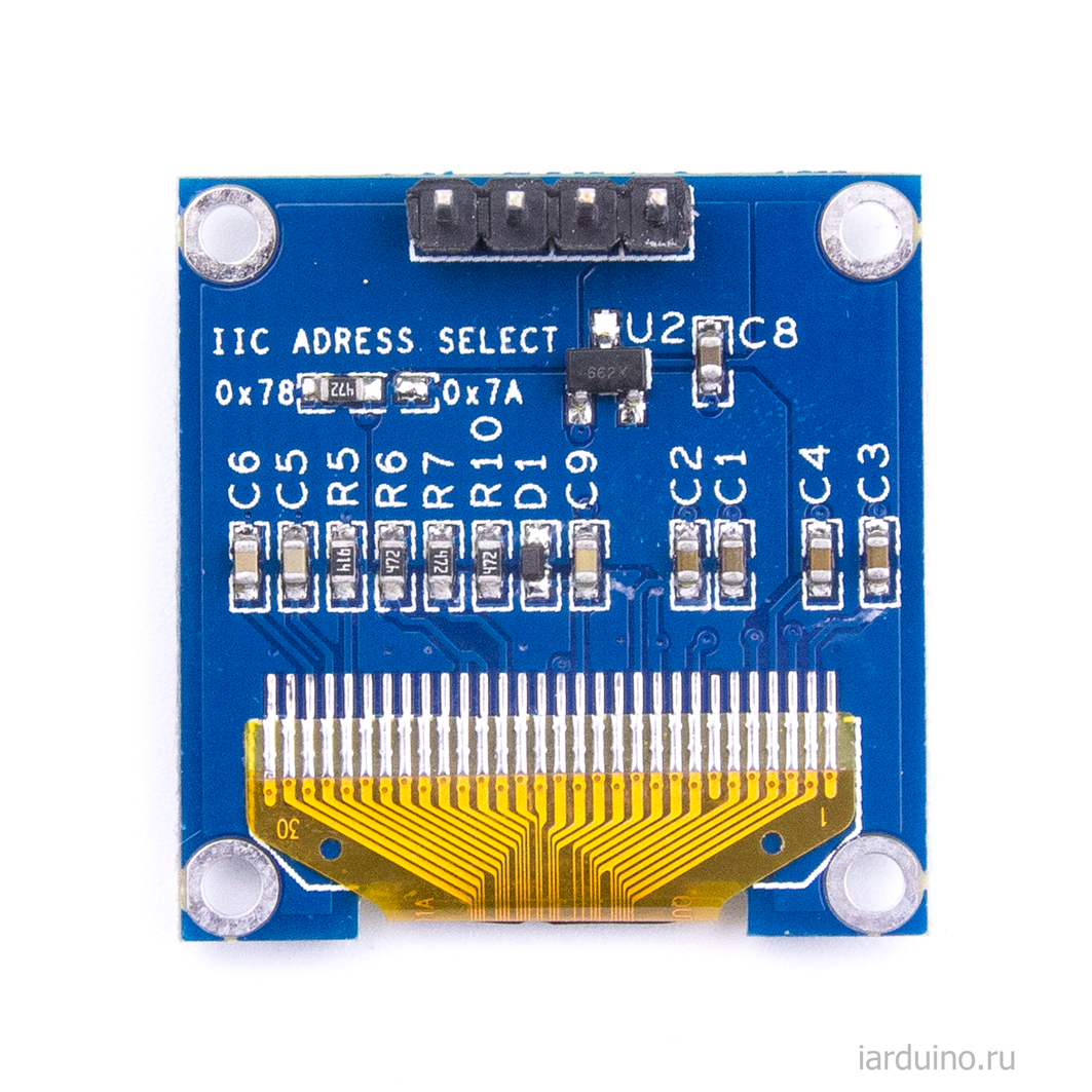  Экран 0.96 128X64 OLED I2C для Arduino ардуино