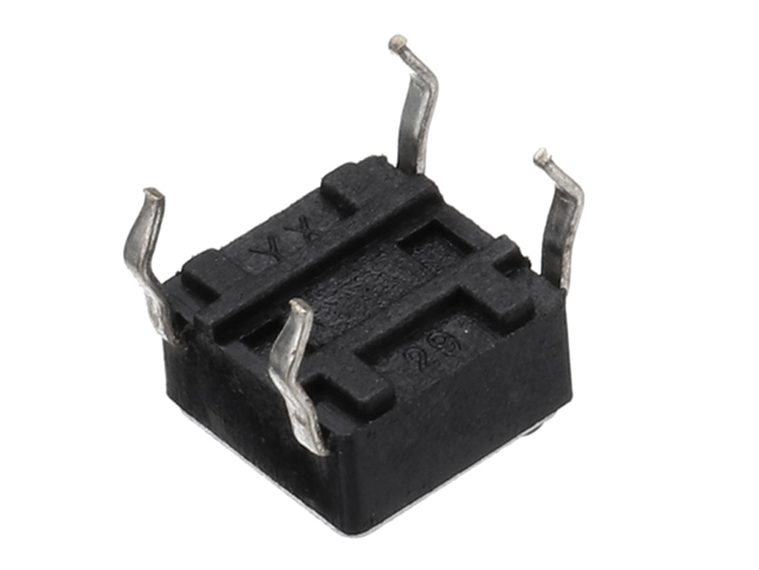  Кнопка тактовая (4 pin / 6×6×6 мм / 5 шт.) для Arduino ардуино