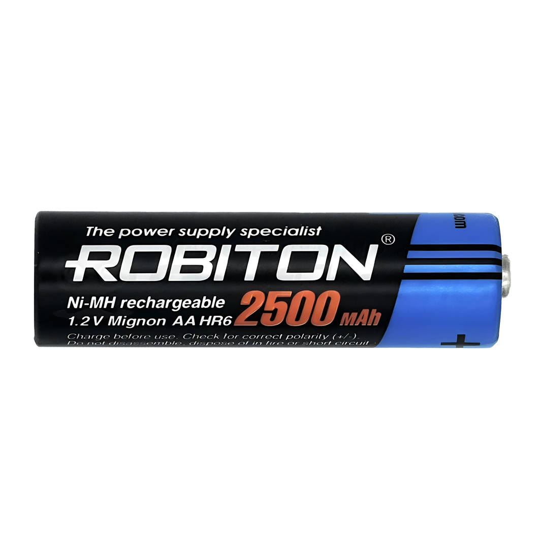  Аккумулятор Robiton AA Ni-MH (1,2 В / 2500 м·Ач) для Arduino ардуино