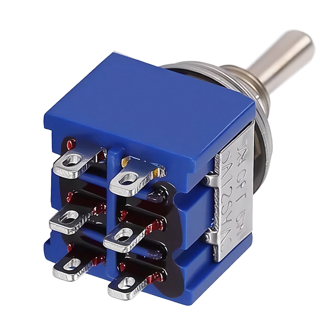  Переключатель перекидной MTS-202 (6 pin / DPDT / ON-OFF-ON) для Arduino ардуино