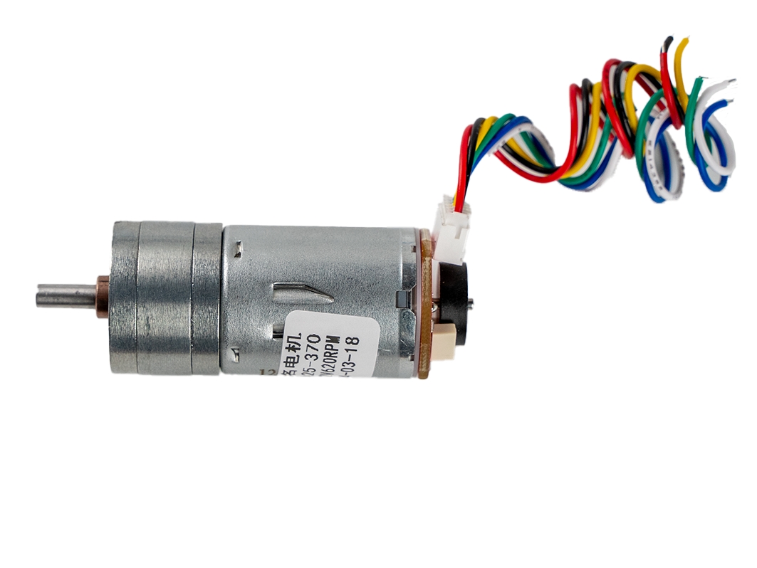  Мотор JGA25-370B с редуктором и энкодером (12 В, 620 об/мин) для Arduino ардуино